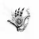 zombie hand  tattoo design idea