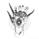 zombie hand  tattoo design idea