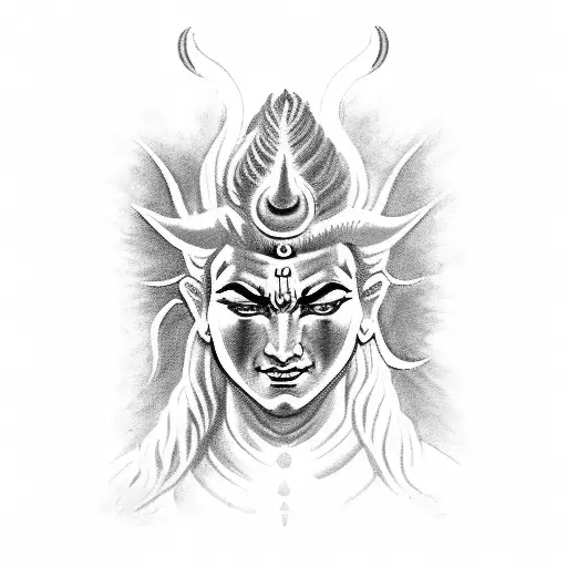 Dark Shiva for Back  tattoo design idea