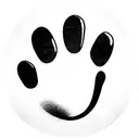 Dog Paw outline  tattoo design idea