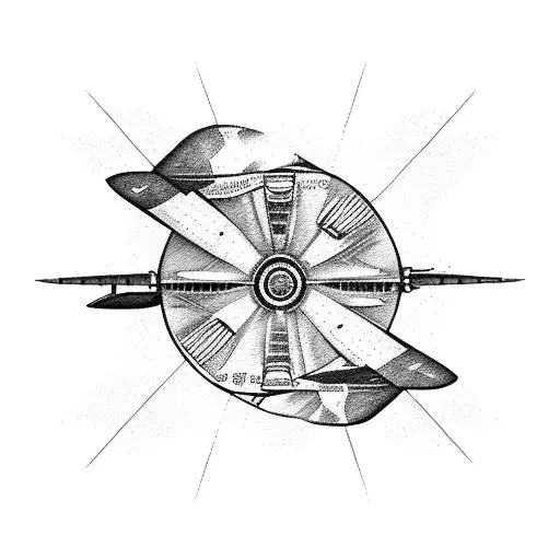 autopilot control panel of a plane tattoo design idea