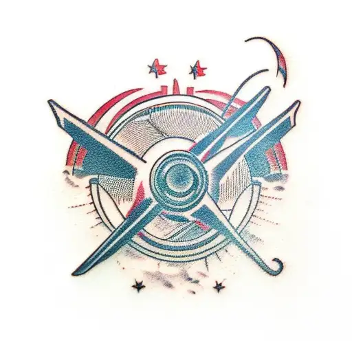 autopilot control panel of a plane tattoo design idea