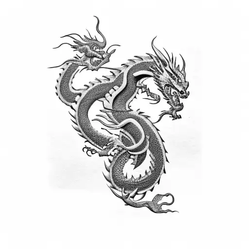 dragon china tattoo design idea
