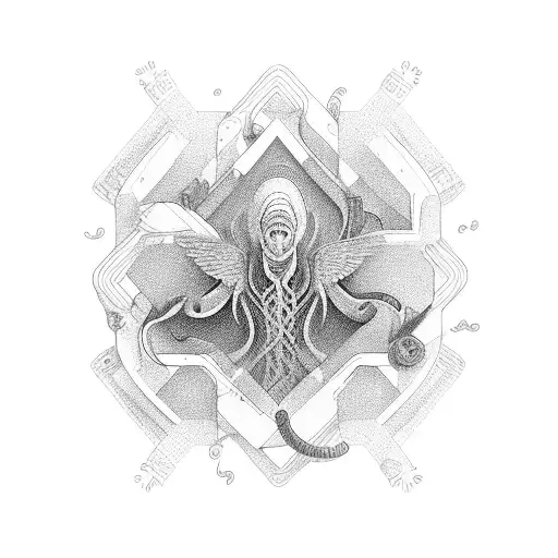 swimming and running with psysiotherapy caduceus tattoo design idea