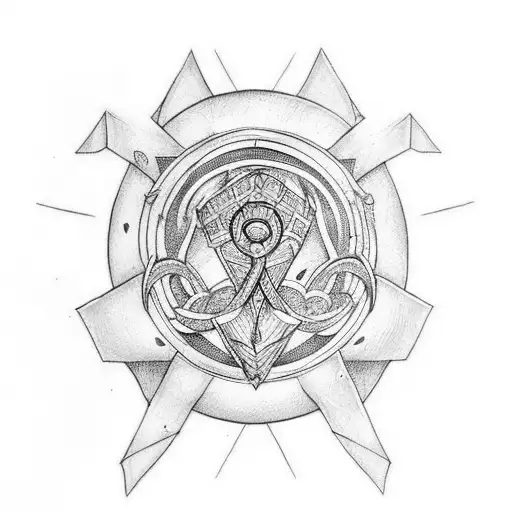 elden ring great rune tattoo design idea
