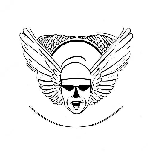 geto angel tattoo design idea