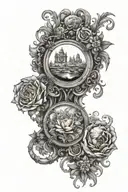 black mirror tattoo design idea