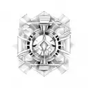 bauhaus tattoo design idea