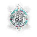 mayan calendars  tattoo design idea