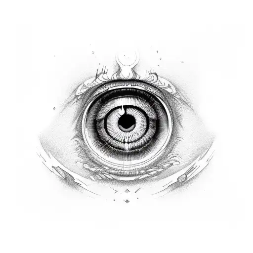 Evil Eye tattoo design idea