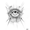 Evil Eye tattoo design idea