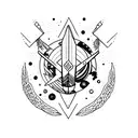 Ad Astra Per Aspera tattoo design idea