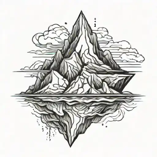 iceberg tattoo design idea