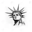 lady liberty with Afghanistan map tattoo design idea
