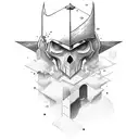 Sword for a man who never gives up, that keep going, whatever it takes tattoo design idea
