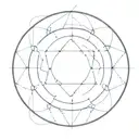 alchemy transmutation circle, human transmutation for recovery of the soul and mind, cosmic connection tattoo design idea
