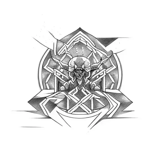 Design a tattoo that represents the journey of self-improvement through crossfit, incorporating elements of Greek mythology tattoo design idea