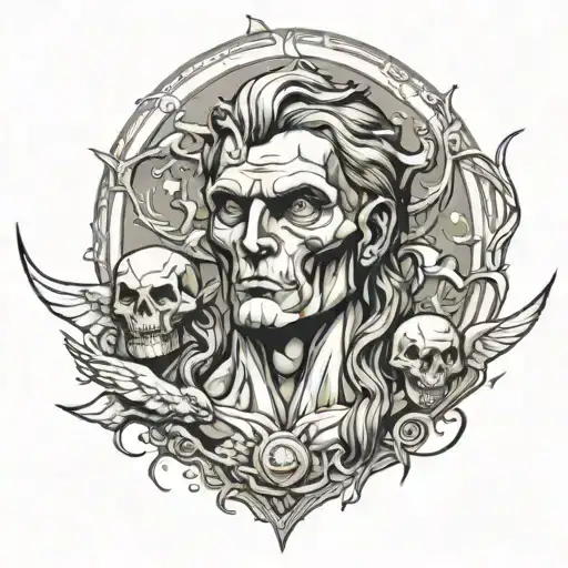 Prometheus god tattoo design idea