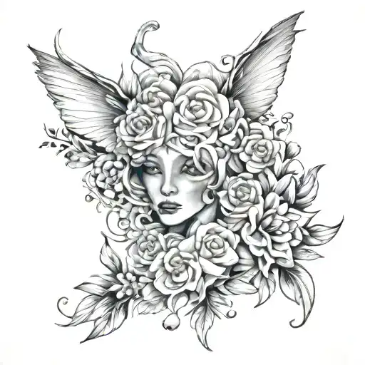 Moment mori memento vivere tattoo design idea