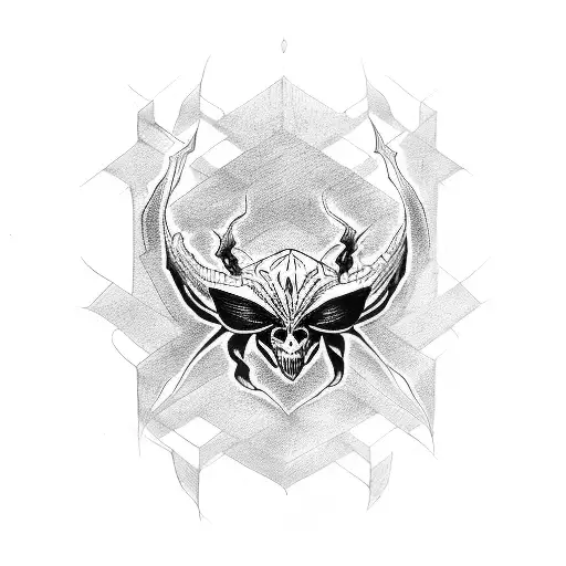 Phantom troupe spider tattoo design idea
