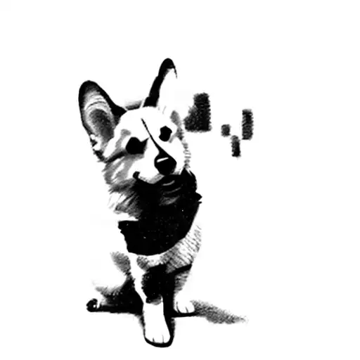 My corgi (Gus) tattoo design idea