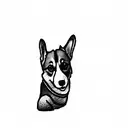 My corgi (Gus) tattoo design idea