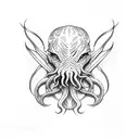 Cthulhu en antebrazo tattoo design idea