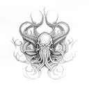 Cthulhu en antebrazo tattoo design idea
