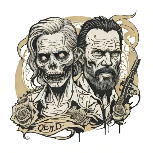 the walking dead   tattoo design idea