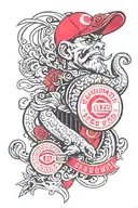 CINCINNATI reds sleave tattoo tattoo design idea