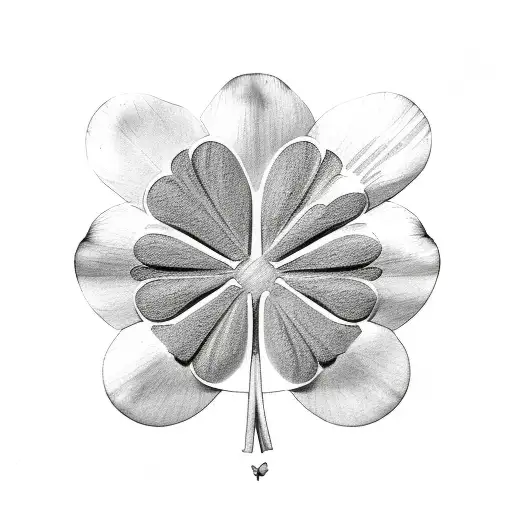 four leaf clover   tattoo design idea