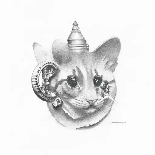 lucky penny tattoo design idea