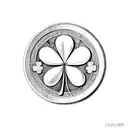 4 leaf clover coin  tattoo design idea