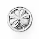 4 leaf clover coin  tattoo design idea