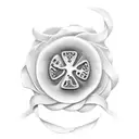 lucky penny tattoo design idea