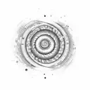 A spiral galaxy with the phrase 'live a life you will remember' incorporated in it tattoo design idea