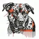 dog memorial tattoo design idea