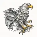 eagle wings tattoo design idea