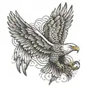 eagle wings tattoo design idea