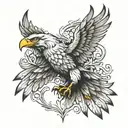 eagle wings tattoo design idea