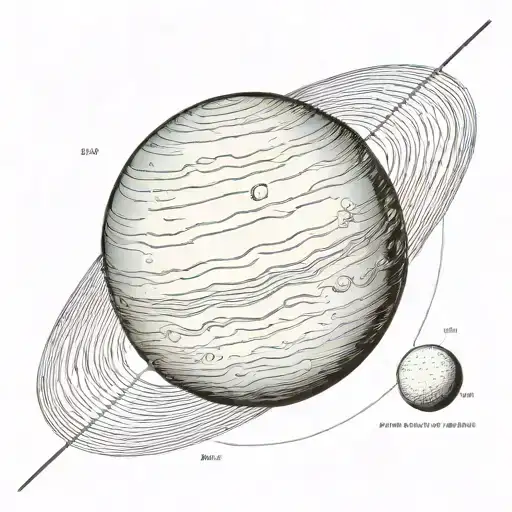 Uranus tattoo design idea