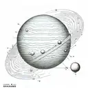 Uranus tattoo design idea