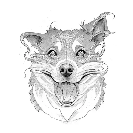 avatar con bordercolli tattoo design idea