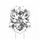 Messi Barcelona tattoo design idea