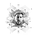 Messi Barcelona tattoo design idea
