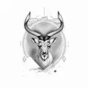 springbok tattoo design idea
