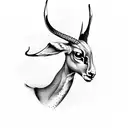 springbok tattoo design idea