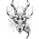 springbok tattoo design idea