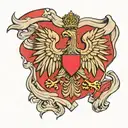 polish flag tattoo design idea