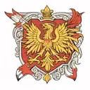 polish flag tattoo design idea